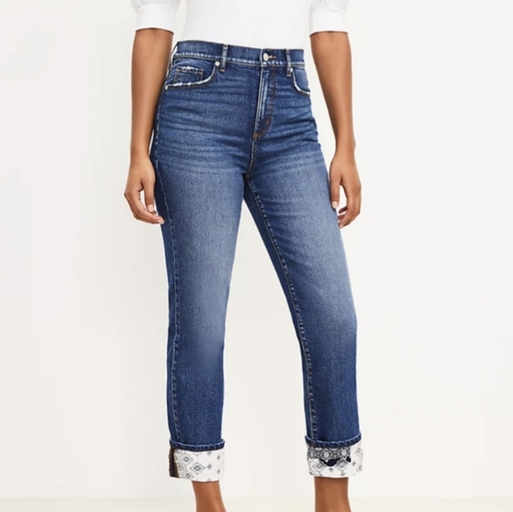 NWT! Loft Cropped Jeans - Picture 1 of 4